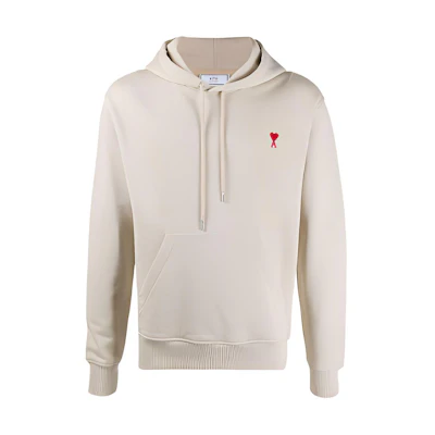 AMI PARIS Light Brown Sweatshirt with Embroidered Heart Logo E21HJ008730-250
