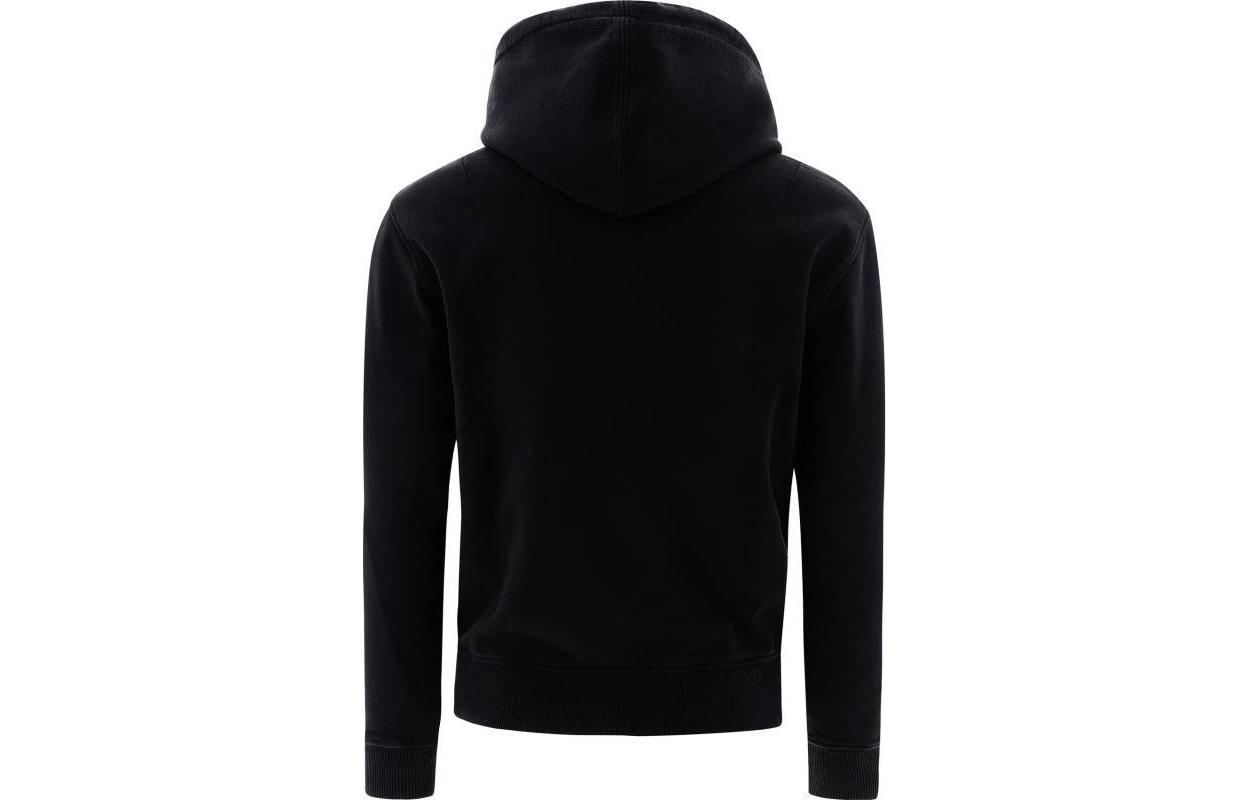 AMI PARIS Logo Embroidered Hoodie Black A20HJ008730-001