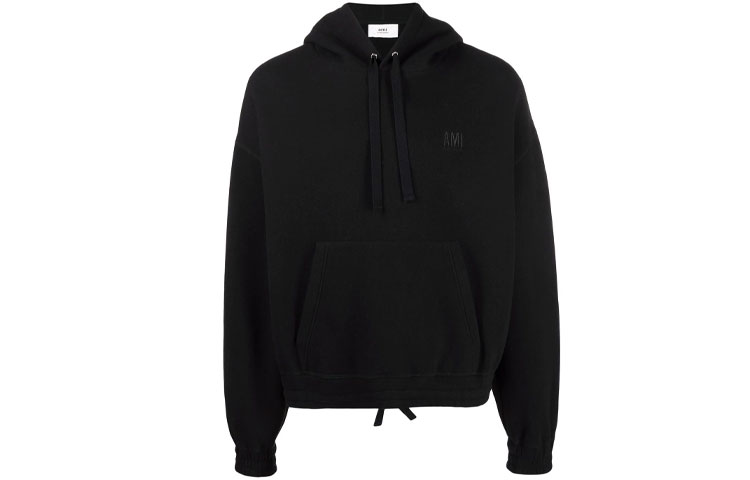 AMI PARIS Logo Hoodie Black H21HOW520750-001
