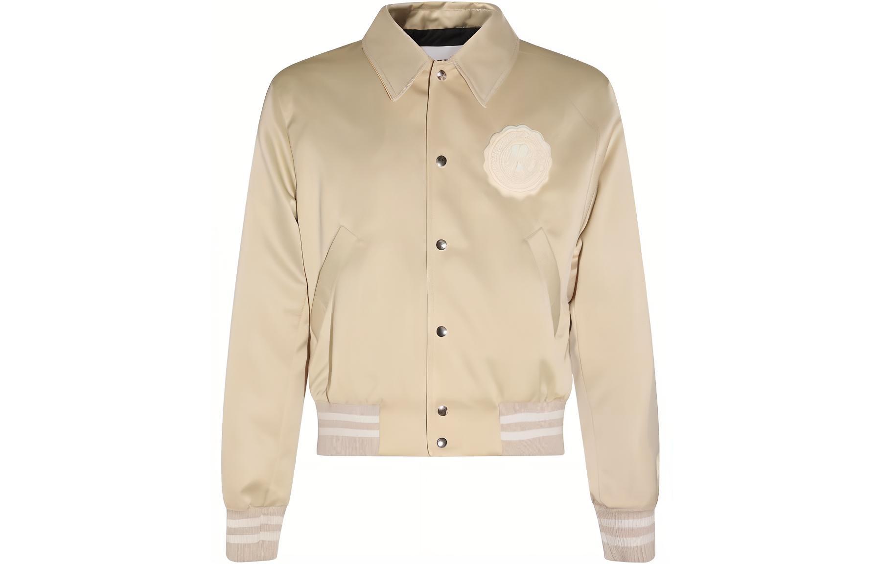 AMI PARIS Logo Pattern Collared Bomber Jacket Unisex UJK219PL0011709