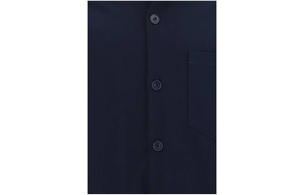 Details for AMI PARIS Baju Lengan Panjang Logo Unisex - Biru UJK220CO0020-491