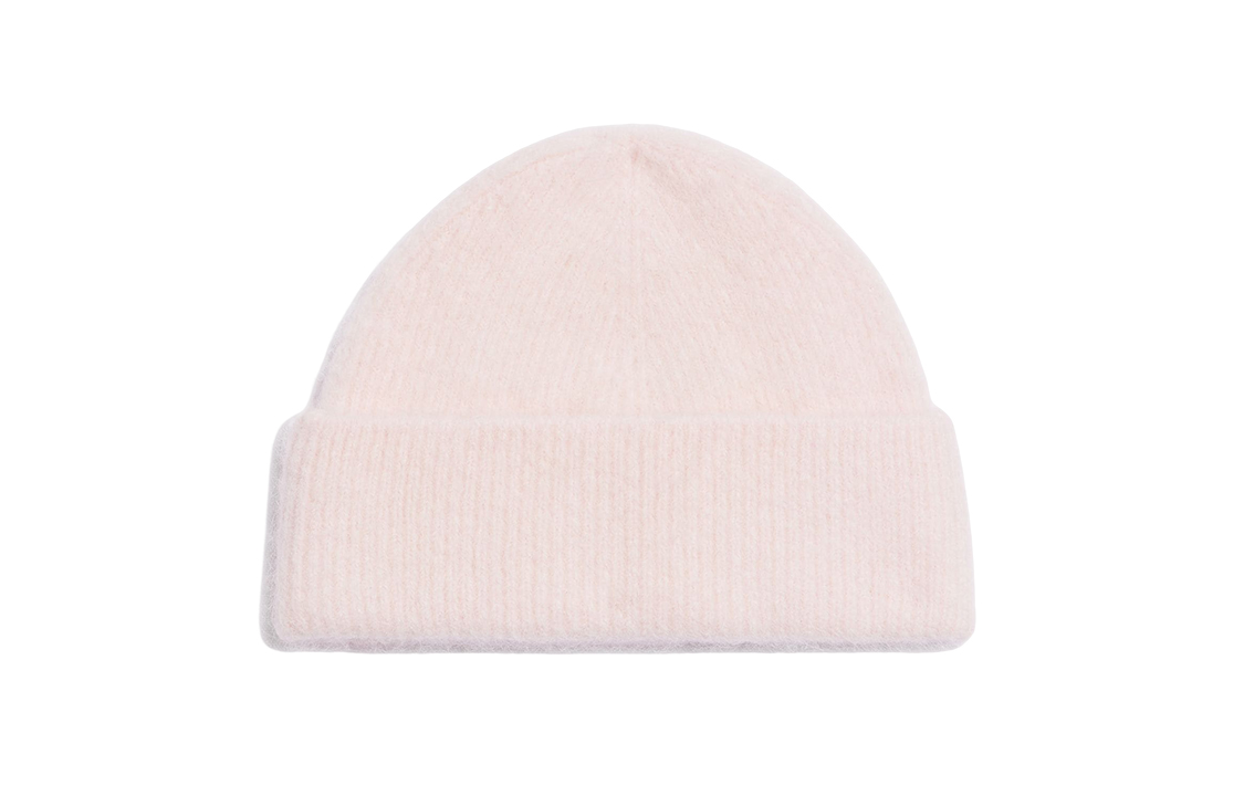 Lookbook AMI PARIS 粉色Logo暖毛線帽 情侶款時尚百搭保暖帽 SPEUHA239-062655