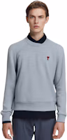 Sizing AMI Paris Red Heart Embroidered Cotton Crewneck Sweatshirt Unisex Sky Blue. USW005747-4842