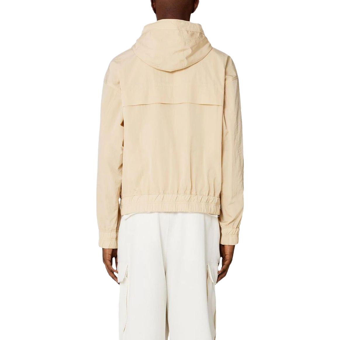 AMI PARIS Solid Beige Casual Hoodie Zip-Up Jacket UJK048276-709 圖 5