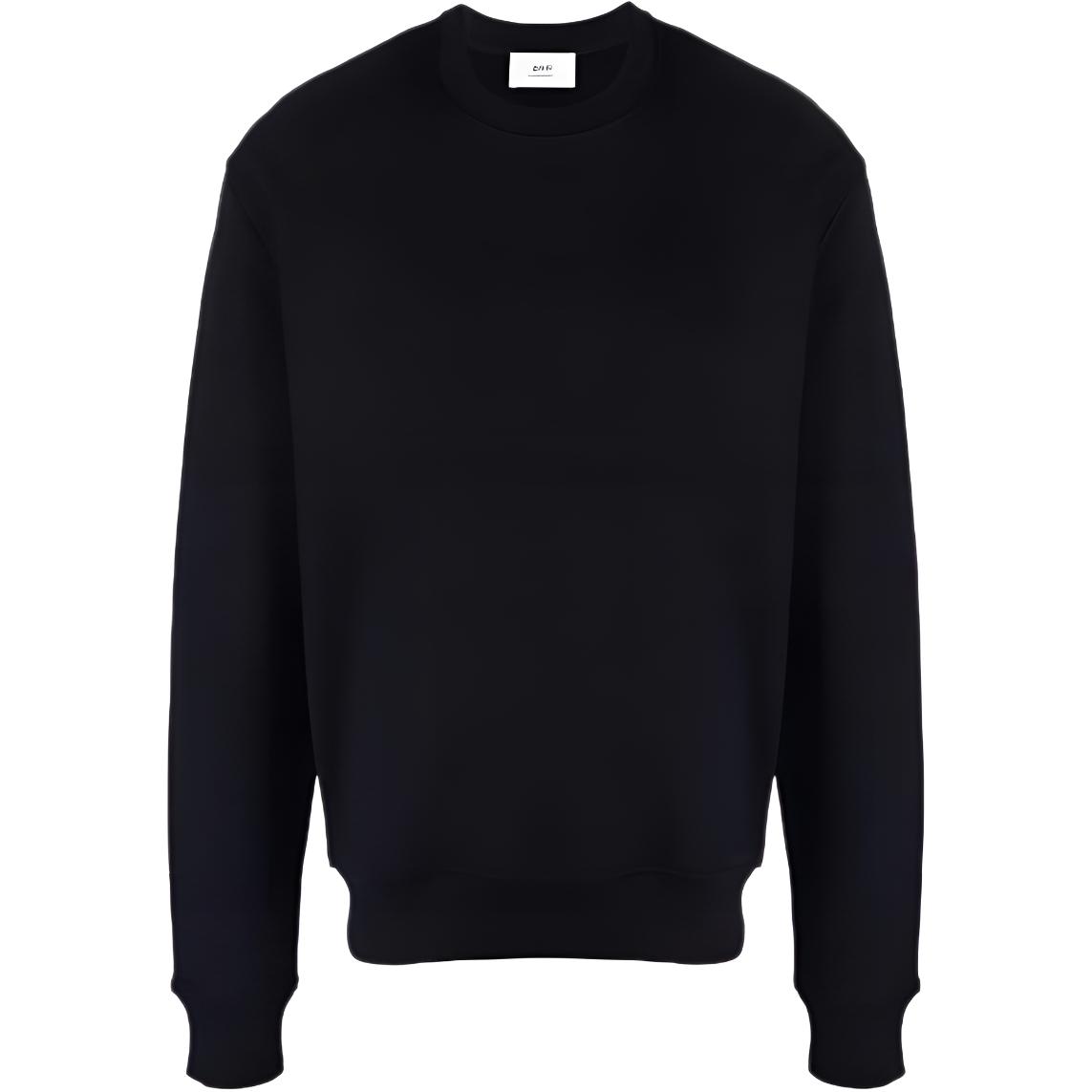 AMI PARIS Solid Blue Pullover Knitted Sweatshirt for Men. USW003730430