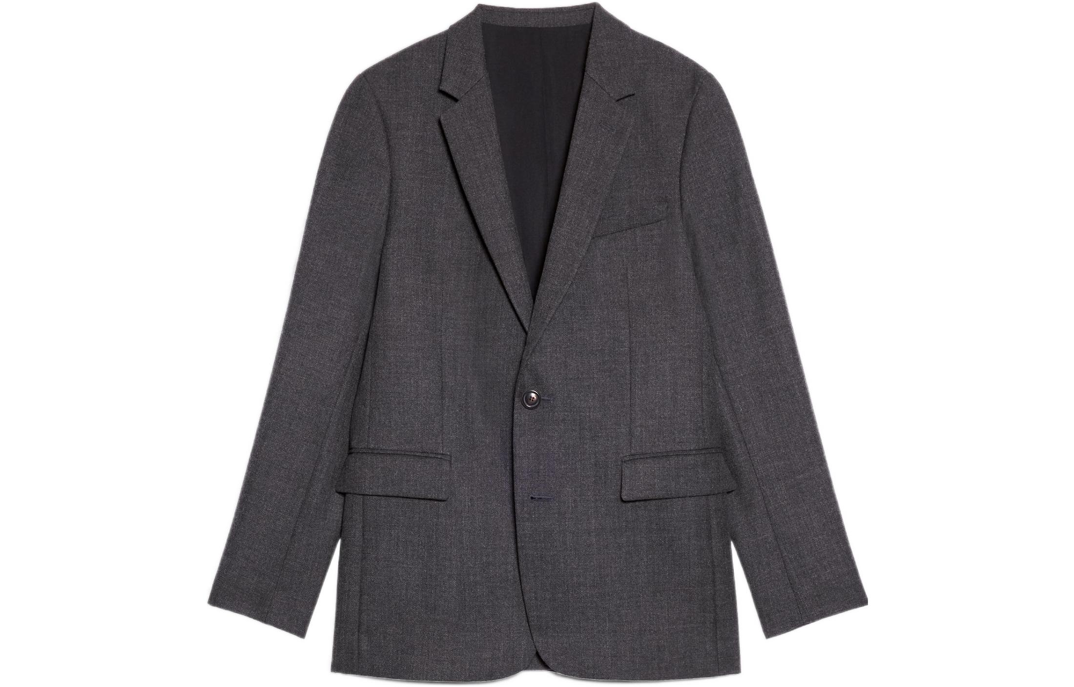 AMI PARIS Solid Color Blazer Jacket Unisex UBV001285050