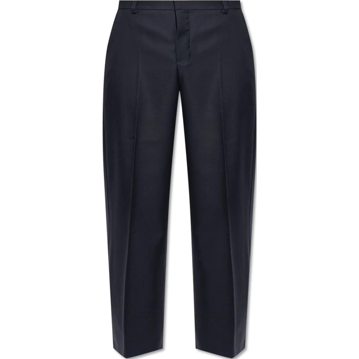 Order Pantalones Casuales Azul Recto de Corte Relajado para Hombre AMI PARIS HTR423WV00534011