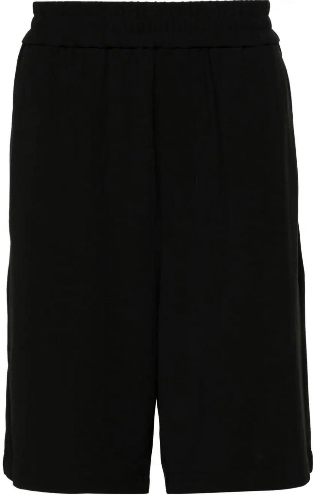 ami-paris-solid-color-elastic-waist-casual-shorts-men-black-hso-306-vi-0007-001