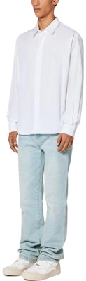 AMI PARIS メンズ 無地 長袖 襟付きシャツ HSH123CO0024-100 Lookbook AMI PARIS メンズ 無地 長袖 襟付きシャツ HSH123CO0024-100