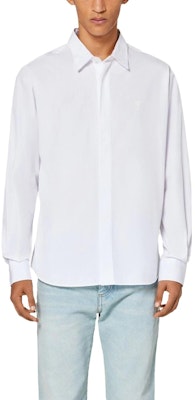 AMI PARIS メンズ 無地 長袖 襟付きシャツ HSH123CO0024-100 Shop AMI PARIS メンズ 無地 長袖 襟付きシャツ HSH123CO0024-100