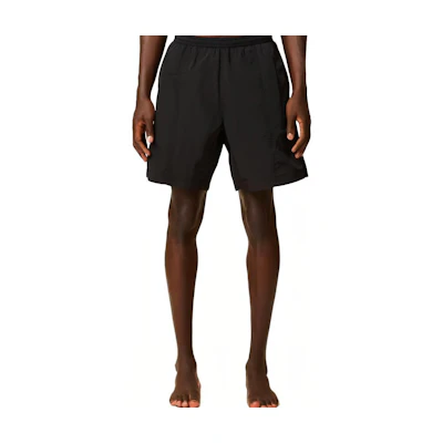 AMI Paris Solid Color Loose Fit Swim Shorts Men Black HBW005PA0021-001