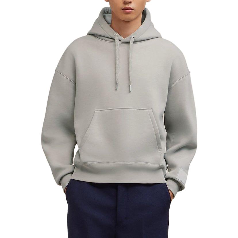 AMI Paris Solid Color Oversized Hoodie Unisex Pullover Long Sleeve Sweater USW217740088 圖 3