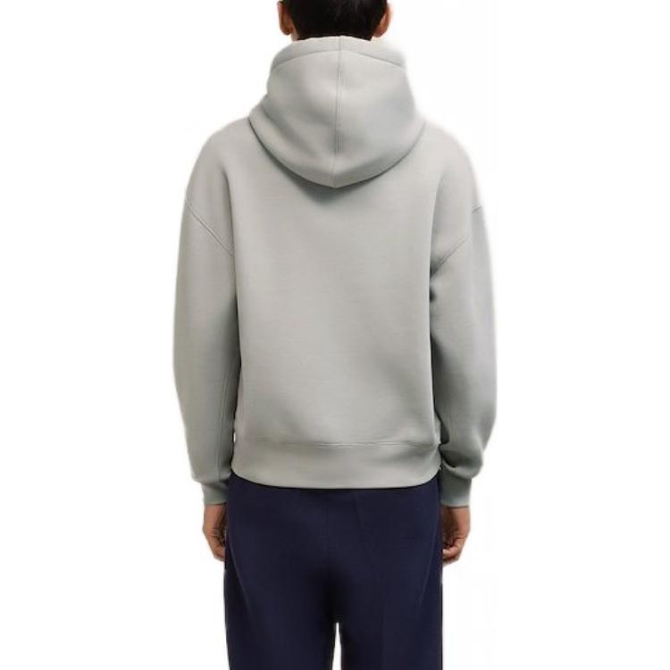 AMI Paris Solid Color Oversized Hoodie Unisex Pullover Long Sleeve Sweater USW217740088 圖 4