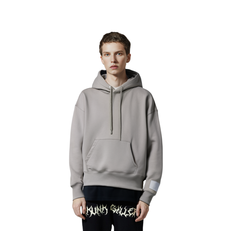 AMI Paris Solid Color Oversized Hoodie Unisex Pullover Long Sleeve Sweater USW217740088 圖 6