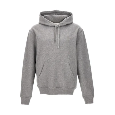 AMI PARIS Solid Color Pullover Hoodie Men’s Gray USW203730-055