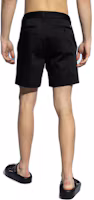 Shop AMI PARIS Solid Color Slim Fit Mid-Rise Casual Shorts Black Mens. HSO004CO0009-001