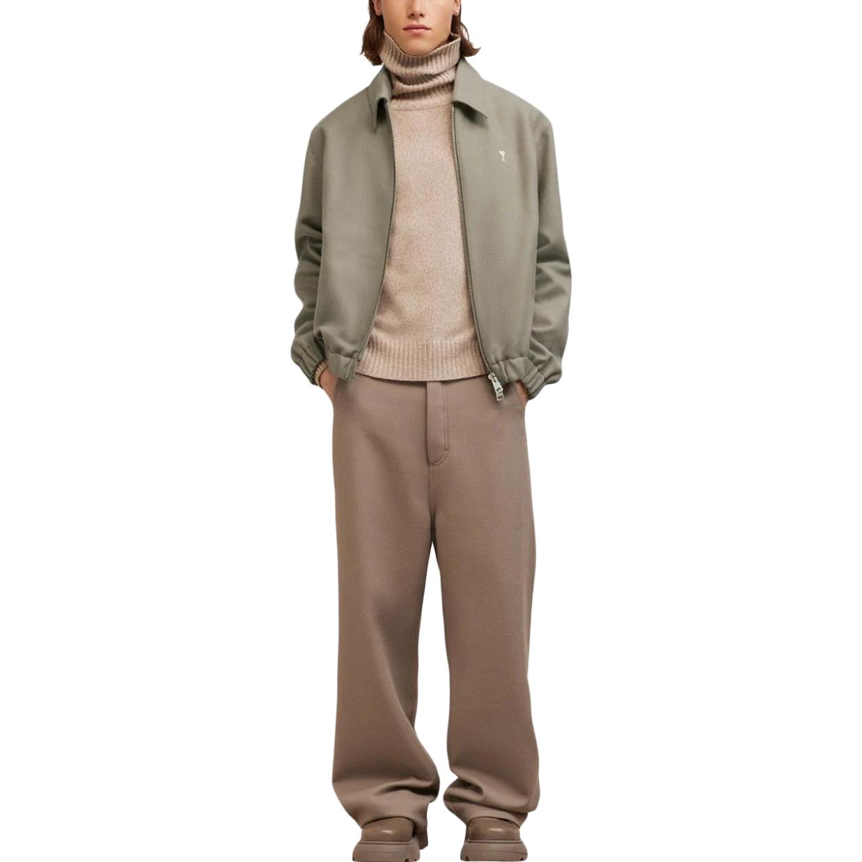 AMI Paris Solid Color Zip Jacket H23HJK014WV0018 圖 7