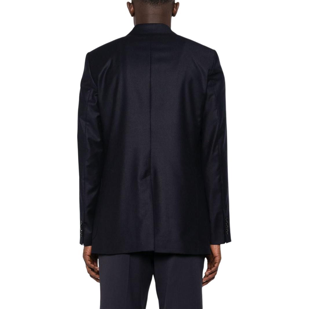 Shop Chaqueta Blazer Azul Marino Sólido para Hombre de AMI Paris. H23HBV005WV0-023