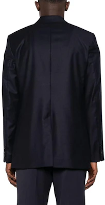 Chaqueta Blazer Azul Marino Sólido para Hombre de AMI Paris. H23HBV005WV0-023 Shop Chaqueta Blazer Azul Marino Sólido para Hombre de AMI Paris. H23HBV005WV0-023