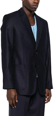 Chaqueta Blazer Azul Marino Sólido para Hombre de AMI Paris. H23HBV005WV0-023 Purchase Chaqueta Blazer Azul Marino Sólido para Hombre de AMI Paris. H23HBV005WV0-023