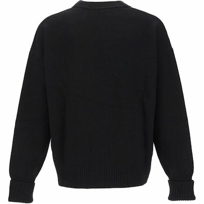 아미파리 솔리드 브이넥 버튼업 스웨터 유니섹스 - 블랙 BFUKC002018009 Lookbook 아미파리 솔리드 브이넥 버튼업 스웨터 유니섹스 - 블랙 BFUKC002018009