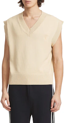 아미 파리 솔리드 V넥 립드 편안한 탱크탑 베이지 남성용. UKS708016714 Shop 아미 파리 솔리드 V넥 립드 편안한 탱크탑 베이지 남성용. UKS708016714