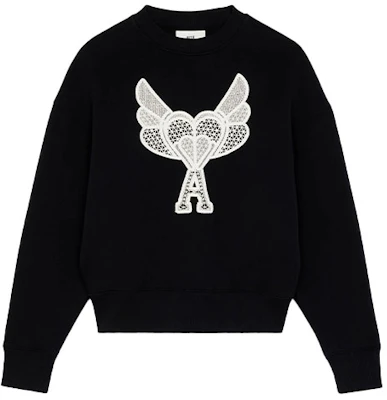 Sudadera Negra AMI PARIS SS21 De Coeur Knotted Crewneck para Hombre H21HJ023-749001 Buy Sudadera Negra AMI PARIS SS21 De Coeur Knotted Crewneck para Hombre H21HJ023-749001