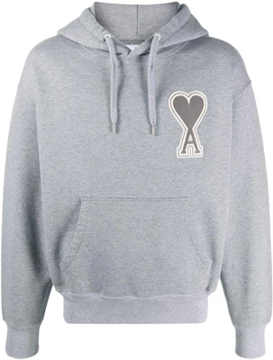 Sudadera Gris AMI PARIS SS21 con Logo de Corazón Contorno. A20HJ057747-055 Order Sudadera Gris AMI PARIS SS21 con Logo de Corazón Contorno. A20HJ057747-055