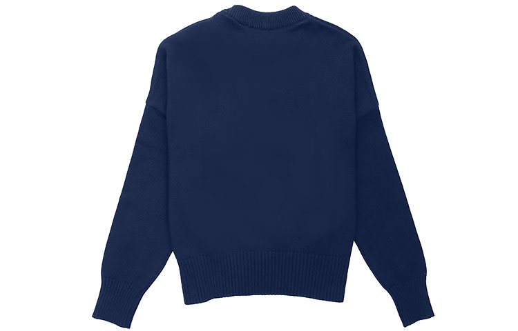 AMI Paris SS21 Navy Blue Oversized Heart Logo Knit Sweater Menswear E21HK009016-410 圖 3