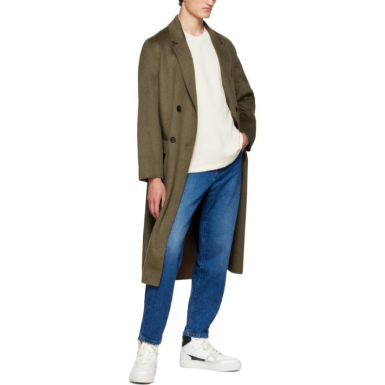 Lookbook AMI Paris SS22 Baju T-Shirt Leher Bulat Putih Sulam Hati SPEUTS022726-150