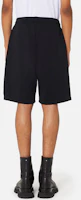 Lookbook AMI PARIS SS22 Solid Color Drawstring Shorts Black HSO602-747001