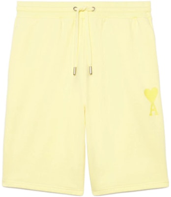 アミ パリ SS22 ソリッドカラー ルーズフィットショーツ ライトイエロー HSO602-747703 Buy アミ パリ SS22 ソリッドカラー ルーズフィットショーツ ライトイエロー HSO602-747703