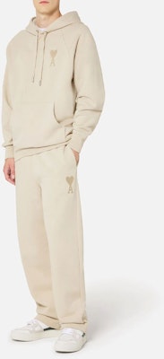 アミ・パリ 秋冬 ハートロゴ ドローストリング スウェットパンツ ベージュ HTR202747-250 Lookbook アミ・パリ 秋冬 ハートロゴ ドローストリング スウェットパンツ ベージュ HTR202747-250