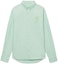Order AMI Paris SS22 愛心Logo薄荷綠長袖襯衫 男女皆宜 HSH124480-441
