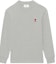 Buy Sudadera Gris Hombre AMI PARIS SS22 Logo Patch Manga Larga. UTS200-701-055