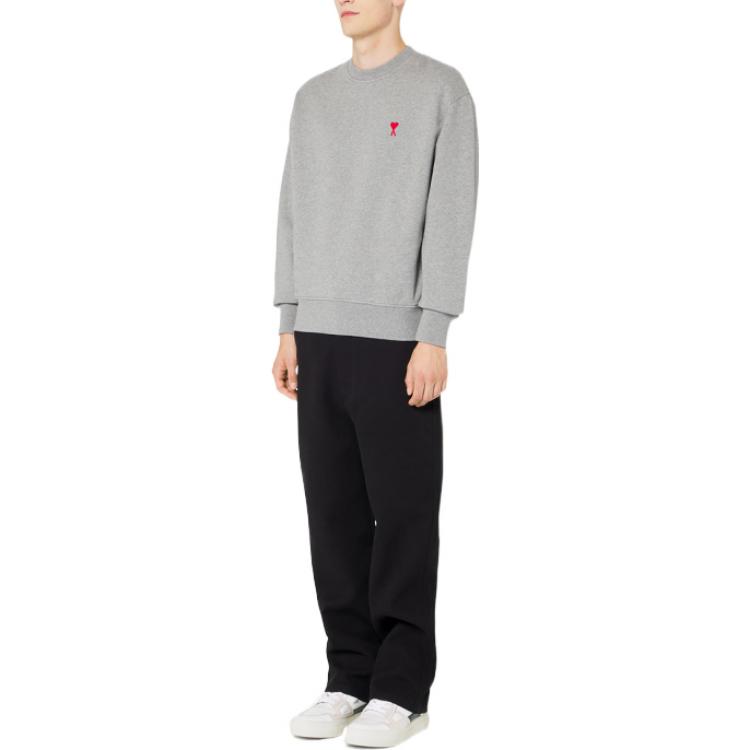 Purchase Sudadera Gris Hombre AMI PARIS SS22 Logo Patch Manga Larga. UTS200-701-055