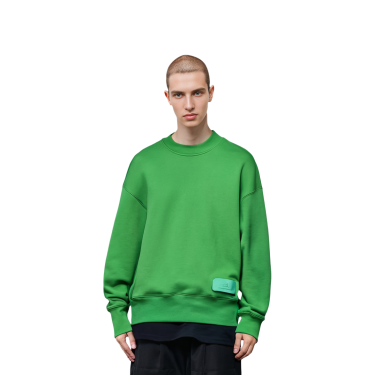 AMI PARIS SS22 Logo Plain Green Unisex Hoodie Couple Fit. USW006-749300 圖 4