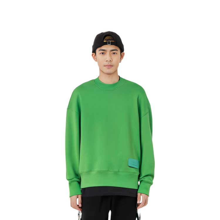 AMI PARIS SS22 Logo Plain Green Unisex Hoodie Couple Fit. USW006-749300 圖 5