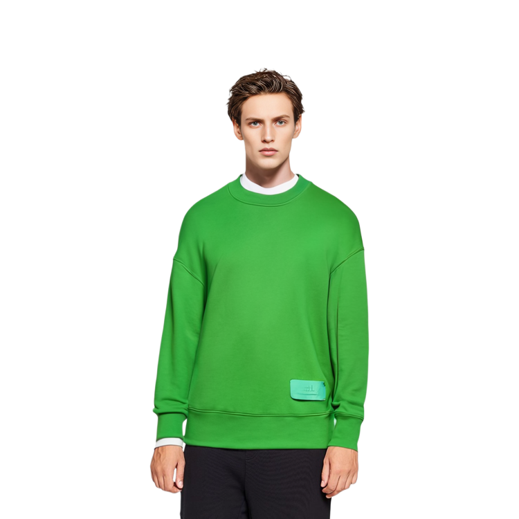 AMI PARIS SS22 Logo Plain Green Unisex Hoodie Couple Fit. USW006-749300 圖 6