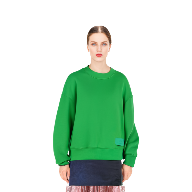 AMI PARIS SS22 Logo Plain Green Unisex Hoodie Couple Fit. USW006-749300 圖 7