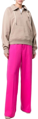 AMI Paris SS22 Logo印字拉鍊休閒運動上衣 米色 男女款 USW502747-267 Lookbook AMI Paris SS22 Logo印字拉鍊休閒運動上衣 米色 男女款 USW502747-267