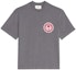 Buy AMI Paris SS22 ロゴ プリント クルーネック 半袖 Tシャツ ユニセックス グレー UTS011717-055