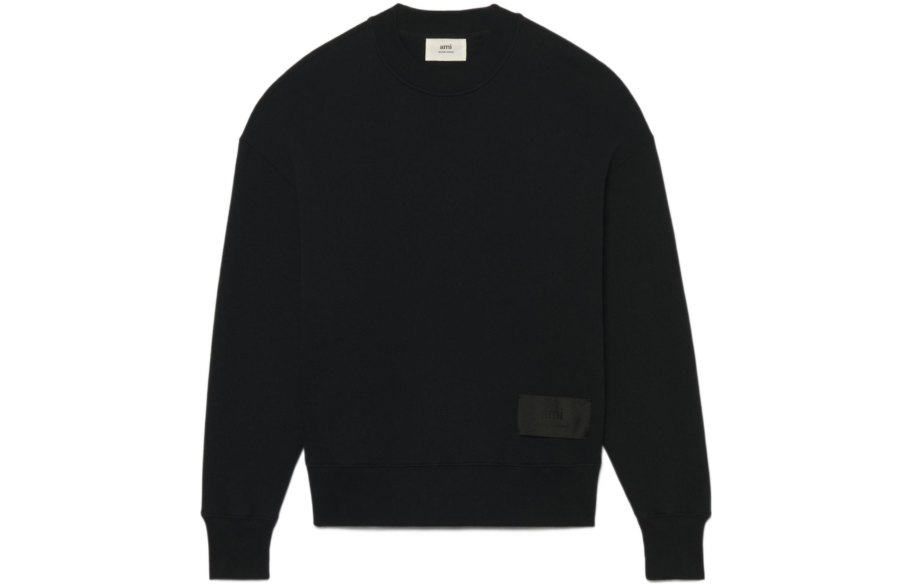 AMI PARIS SS22 Logo Unisex Black Sweatshirt Couples Edition. USW006749-001 圖 2