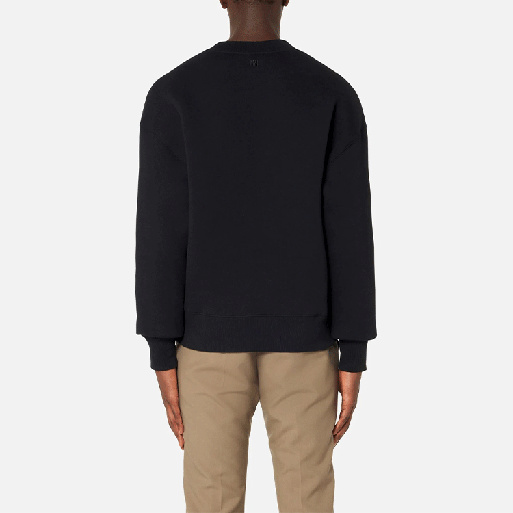 AMI PARIS SS22 Logo Unisex Black Sweatshirt Couples Edition. USW006749-001 圖 3