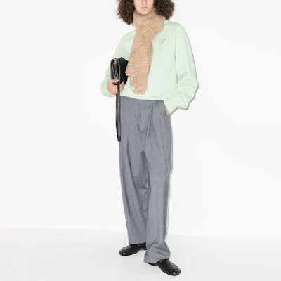 AMI Paris SS22 薄荷綠愛心刺繡標誌圓領衛衣 男女適穿 USW002747-441 Details for AMI Paris SS22 薄荷綠愛心刺繡標誌圓領衛衣 男女適穿 USW002747-441