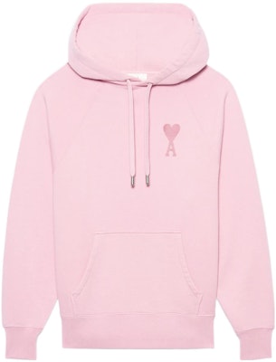 AMI Paris SS22 粉色愛心Logo連帽衫 情侶穿搭款式 男女適用。 USW202-747655 Order AMI Paris SS22 粉色愛心Logo連帽衫 情侶穿搭款式 男女適用。 USW202-747655