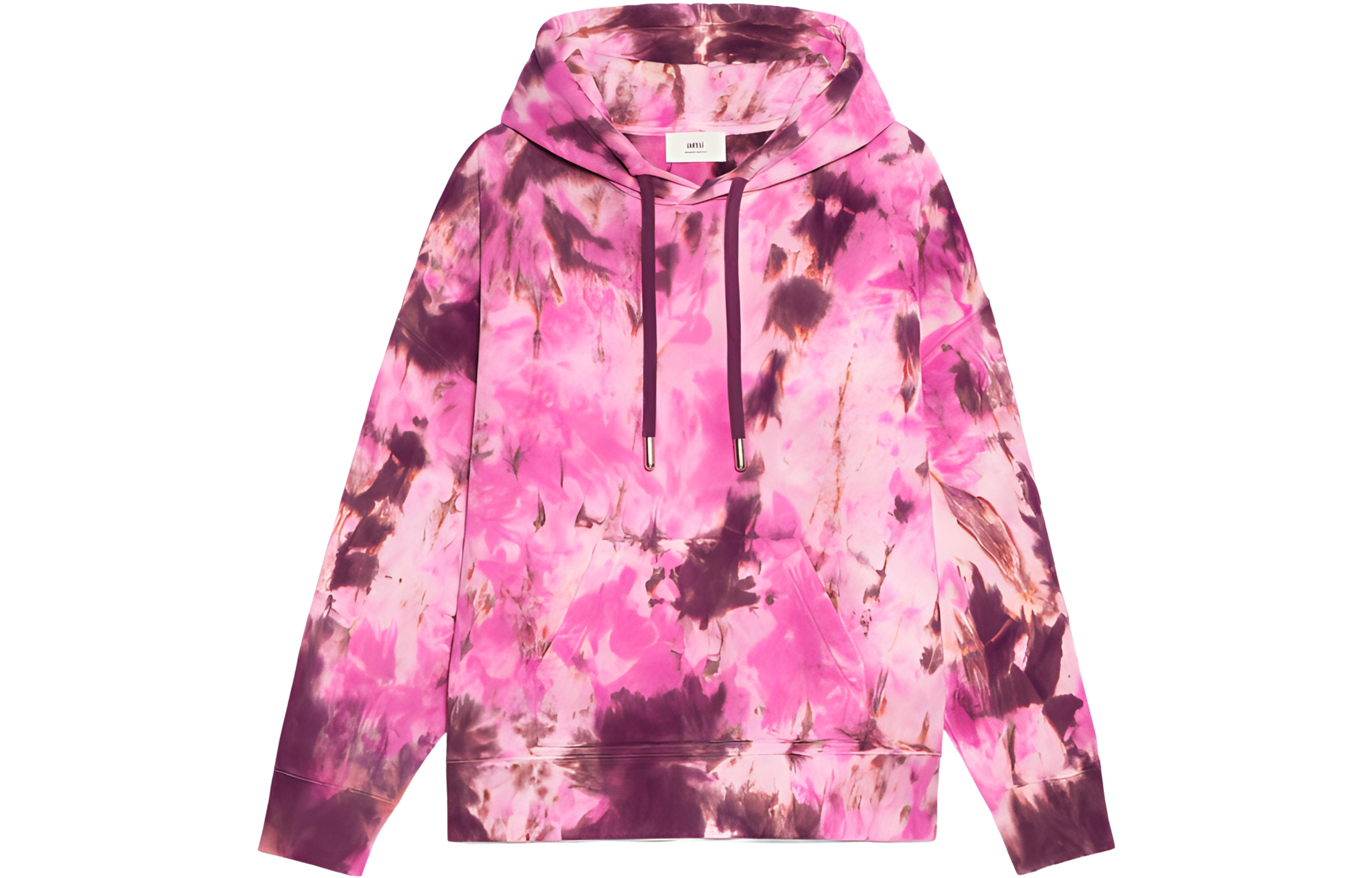 AMI PARIS SS22 Pink Tie-Dye Knit Sweatshirt Unisex USW208733654