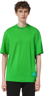 AMI PARIS Kaos Lengan Pendek Logo Solid Crewneck Hijau Pria SS22 UTS006-701300 Details for AMI PARIS Kaos Lengan Pendek Logo Solid Crewneck Hijau Pria SS22 UTS006-701300