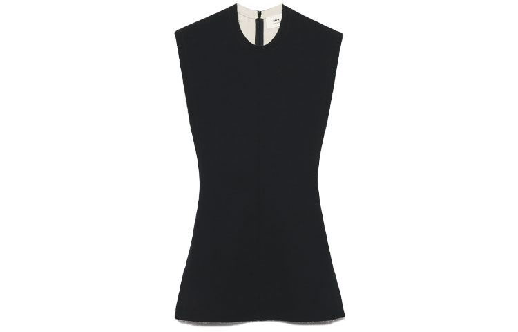 Order Vestido Mini Sin Mangas Bicolor Negro AMI PARIS SS22. FDR003253-012