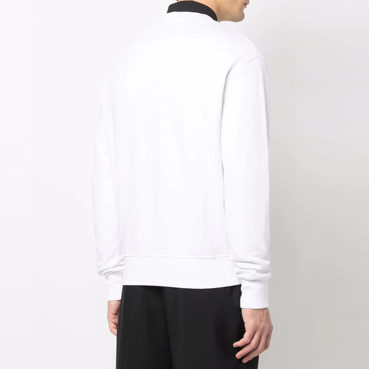 AMI Paris SS22 White Logo Embroidered Pullover Sweatshirt Unisex Couple Wear E22USW001730-100 圖 6